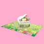 Piano And Flowers 3D Pop Up Birthday Card, thumbnail 2 of 4