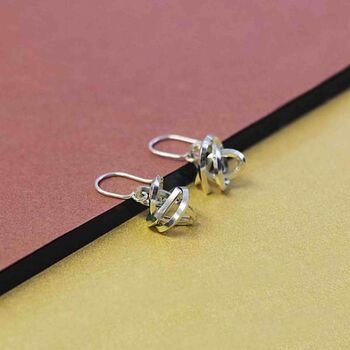 Coiled Knot Sterling Silver Stud Earrings, 3 of 7