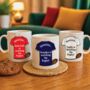 Personalised Shh Watching Rugby Team Shirt Mug, thumbnail 1 of 6