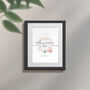 Personalised Anniversary “The Day We Tied The Knot” Framed Print, thumbnail 3 of 10