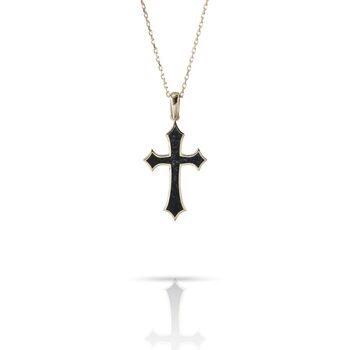 Onyx Cross Necklace, 2 of 2