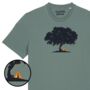 Wild Camping Tree Organic Cotton T Shirt, thumbnail 1 of 3