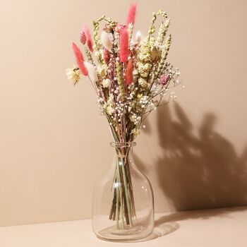 Vintage Pink Market Style Dried Flower Bouquet, 2 of 5
