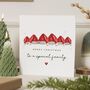 Santa Hat Christmas Card For Family With Names, thumbnail 1 of 7