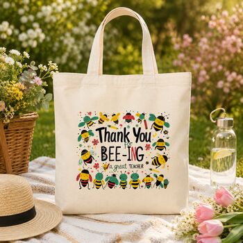 Thank You For Bee Ing A Great Teacher Tote Bag, 3 of 7
