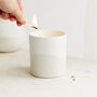 Scandi: White Lilja Candle Amber And Bergamot, thumbnail 2 of 4