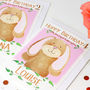 Personalised Bunny Relation Birthday Card, thumbnail 6 of 7