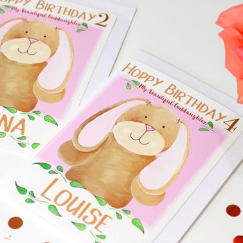 Personalised Bunny Relation Birthday Card, 6 of 7