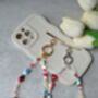 Glass And Ceramic Beaded Custom Phone Charm, thumbnail 2 of 8
