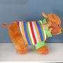 Highland Cow Rattle And Personalised Gift Bag, thumbnail 4 of 4