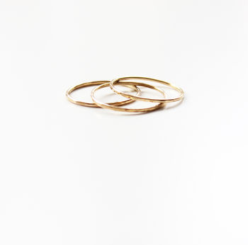 Hammered Gold Filled Stacking Ring, 4 of 7