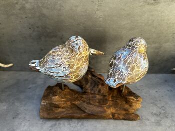 Colourful Hand Carved Wooden Birds On Teak Root Stand, 10 of 12
