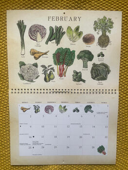 2026 Calendar UK Seasonal Fruit And Vegetable Calendar, 8 of 12