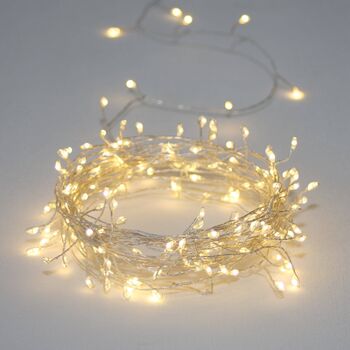 Silver Outdoor Cluster Wire Fairy Lights, 3 of 3