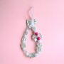 Pink Cherry Blossom Beaded Phone Charm, thumbnail 2 of 3