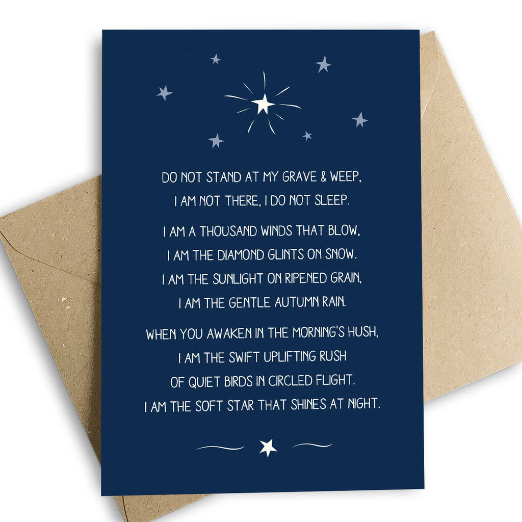 Star At Night… Sympathy / Bereavement Card