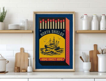 North Shields Matchbox Art Print Poster, 2 of 4