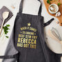 Personalised Grey Denim Cooking Apron, thumbnail 2 of 3