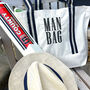 Mans Bag Embroidered Tote, thumbnail 3 of 3