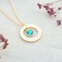 Eternal Ring And Birthstone Personalised Necklace, thumbnail 5 of 12