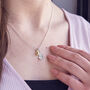 Little Acorn And Oak Leaf Silver Or Solid Gold Necklace, thumbnail 4 of 9