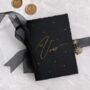 Black And Gold Moon And Stars Vow Books, thumbnail 1 of 5
