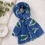 Large Tropical Leaf Scarf, thumbnail 1 of 7