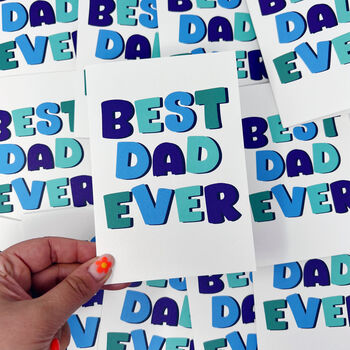 Father's Day Card 'Best Dad Ever', 3 of 5