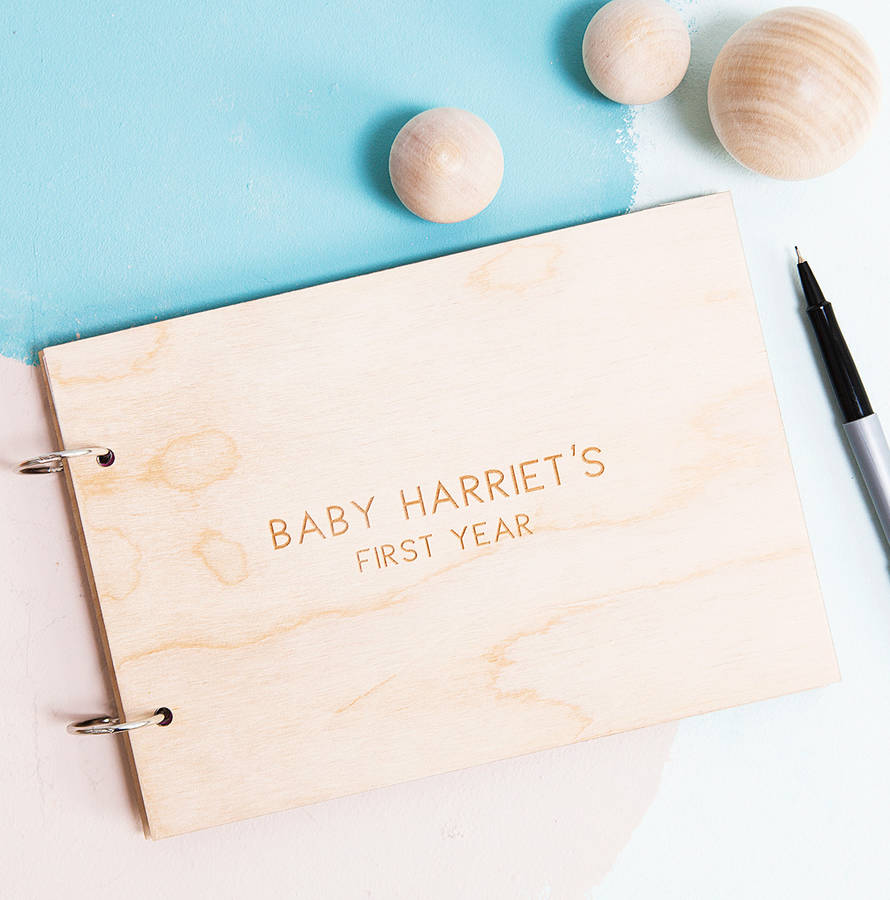 personalised-minimalist-new-baby-record-book-by-clouds-and-currents