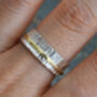 Wedding Band In 18ct Yellow Gold And Sterling Silver, thumbnail 6 of 6