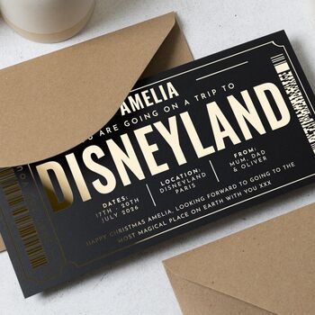 Personalised Disneyland Scratch To Reveal Gift Voucher, 4 of 9