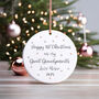 Happy 1st Christmas As My Great Grandparents Ceramic Ornament, thumbnail 1 of 3
