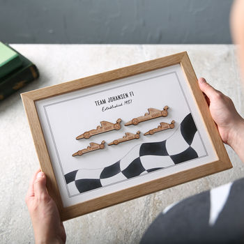 Personalised Family Race Car Print, 2 of 7