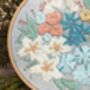 Pastel Blooms Embroidery Kit, thumbnail 6 of 7