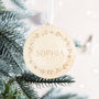 Personalised Wooden Christmas Bauble, thumbnail 1 of 3