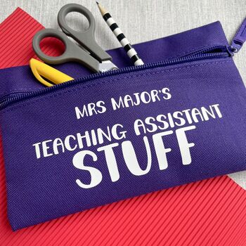 Personalised Teaching Assistant Stuff Pencil Case, 2 of 3