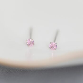 Sterling Silver October Birthstone Earrings, 5 of 12
