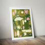 Mindful Nature Illustrated Print A3 Unframed, thumbnail 3 of 4