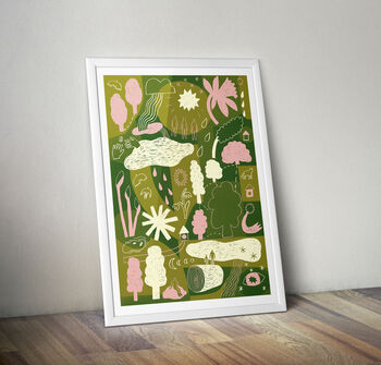 Mindful Nature Illustrated Print A3 Unframed, 3 of 4