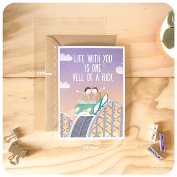 Cute Gay Valentines Anniversary Card Husband Boyfriend, 3 of 4