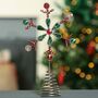 Traditional Red And Green Handmade Tree Topper, thumbnail 4 of 6