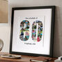 Personalised 80th Birthday Photo Collage, thumbnail 1 of 9