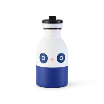 Children's Blue Panda Water Bottle, 2 of 4