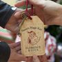 Santa's Magic Key With Personalised Wooden Keyring, thumbnail 2 of 8