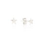 Soho Sterling Silver Mini Star Stud Earrings, thumbnail 3 of 4