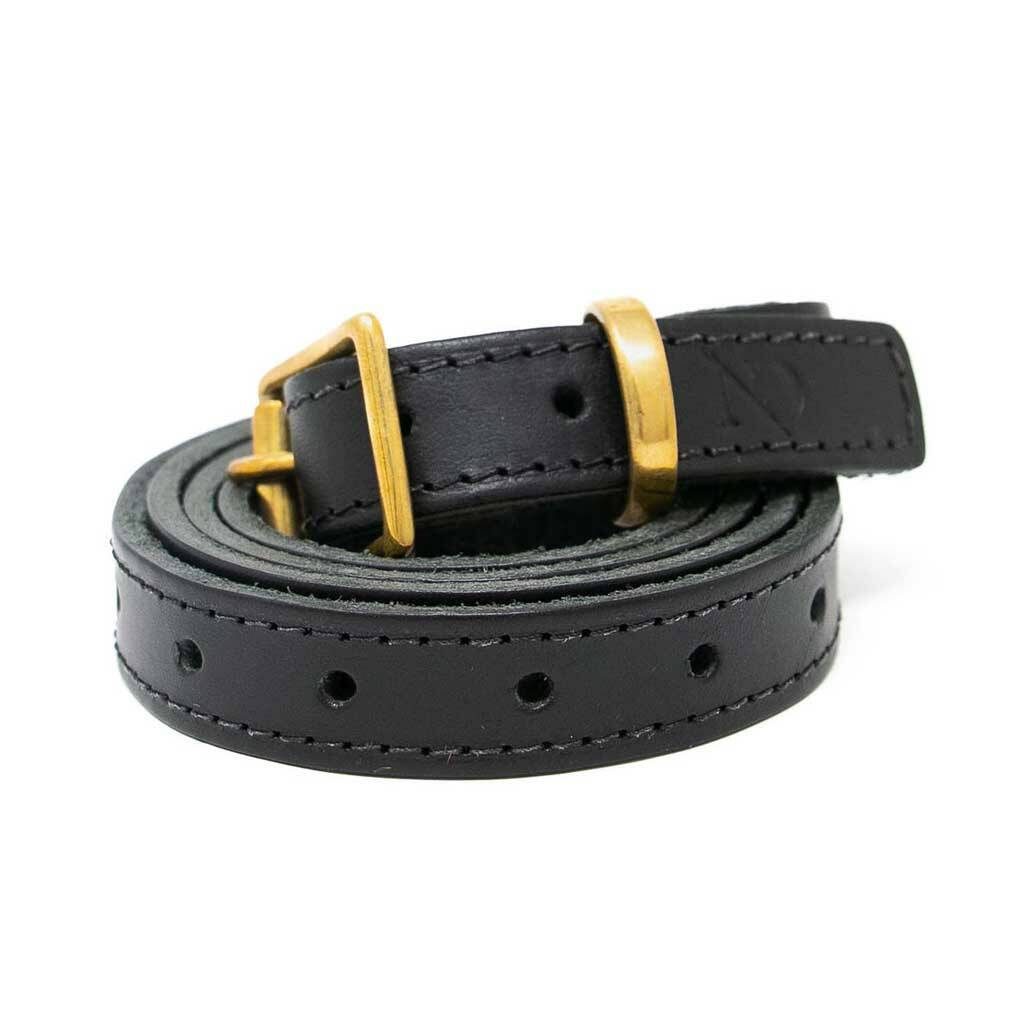 Leather Multiple Size Skinny Belt By N'Damus London ...