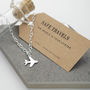 Personalised Silver Airplane Travel Bracelet, thumbnail 1 of 6