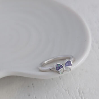 Memorial Ashes Butterfly Ring, 5 of 7