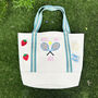 Embroidered Wimbledon Inspired Tote, thumbnail 1 of 4