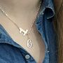 16th Number Birthday Lariat Necklace, thumbnail 1 of 3
